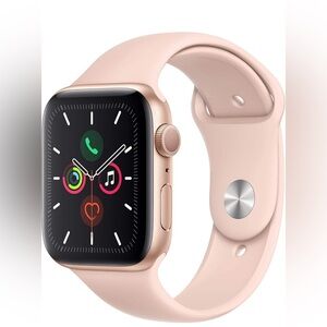 Apple Watch Series 5 40mm Rose Gold with chargers and band (SM/M)
